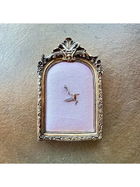 Hummingbird Charm Pendant With Lobster Clasp - Stainless Steel Waterproof - Picture 14 of 16